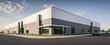 © ParinApril - Modern Distribution Building with Two Parking Lots, Generative AI