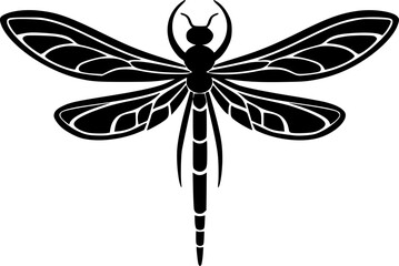 Wall Mural - Dragonfly - Minimalist and Flat Logo - Vector illustration