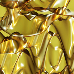Poster - Abstract colorful glossy background with curvy and wavy lines in 3d rendering