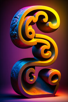 Colorful art piece with spiral design on the bottom of the image