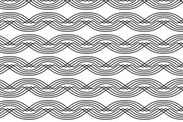 Seamless pattern. Dark and gold texture. Repeating geometric background. Striped hexagonal grid. Linear graphic design ethnic design pattern with distressed woven texture and effect 