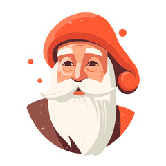 Wall Mural - Abstract drawing Santa Claus. Cute vector illustration