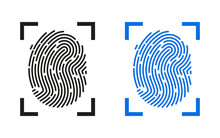 fingerprint touch id vector design