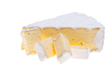 Wall Mural - brie cheese isolated