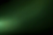 Dark Green Color Gradient Grainy Background, Illuminated Spot On Black, Noise Texture Effect, Wide Banner Size