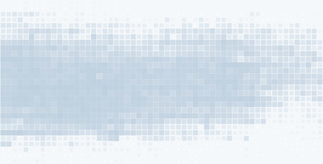 Wall Mural - Minimal bluish grey background with disappearing mosaic. Vector graphic pattern