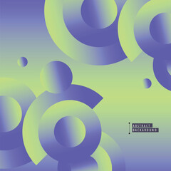 Fototapete - Circles gradient vector design. Minimal modern gradient. Abstract cover background. Dynamic connect shapes template