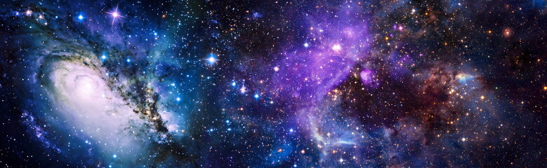 Wall Mural - galaxy and light. planets, stars and galaxies in outer space showing the beauty of space exploration