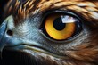 Close-up of an Eagle Eye. AI