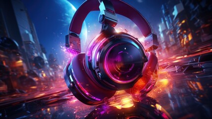 Wall Mural - background with circles