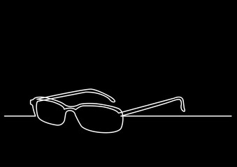 Poster - continuous line drawing vector illustration with fully editable stroke of isolated object as concept