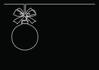 Poster - continuous line drawing vector illustration with fully editable stroke of isolated object as concept