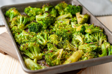 Sheet pan roasted broccoli