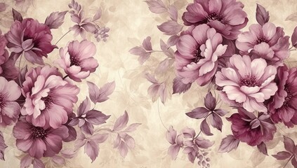  floral pattern background in fabric use style