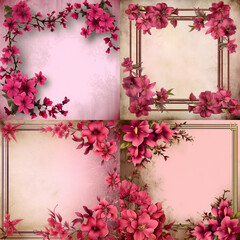 Wall Mural - framework for invitation or congratulation