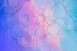 © NL - Iridescent colorful abstract background with bubbles, fluid texture pastel tones curvy wavy good vibes