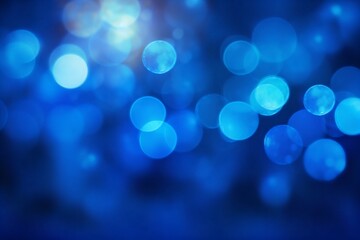 Poster - Generative AI : Abstract background blue bokeh circles Floral summer spring background with bokeh circles