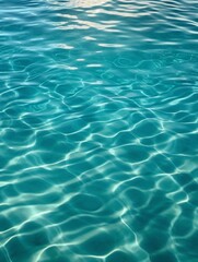 Fototapete - Generative AI : Beautiful background image of crystal clear ocean water near the coastline Slight waves Excellent water texture Play of color shape and light Clean environment