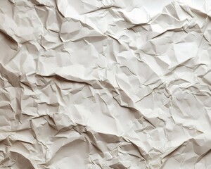 Leinwandbilder - Generative AI : Background image of a crumpled paper texture in a light pastel shade