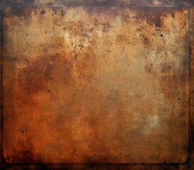 Wall Mural - Generative AI : Background rusty metal texture brown and gold color with repeating cells Grunge metal texture with rust and scratches Old beautiful vintage metal texture