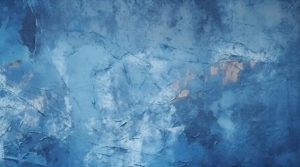 Poster - Generative AI : Beautiful abstract texture background in blue mixed light and dark shades Wallpaper wall with decorative plaster in grunge style with rough stylized texture copy space