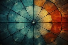Abstract Spiral Chromatic Texture Background