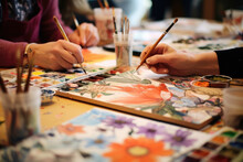 Art Therapy Workshop Providing A Safe Space For Expression And Healing, Embracing Individual Journeys