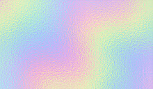 Purple Background. Holograph Foil Texture. Iridescent Metal Effect. Holographic Glitter Backdrop. Rainbow Bright Gradient. Cute Dreamy Pattern. Pink Blue Paper. Sparkle Patern. Vector Illustration