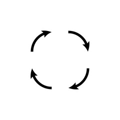Poster -  Sequential process icon flat illustration on white background..eps