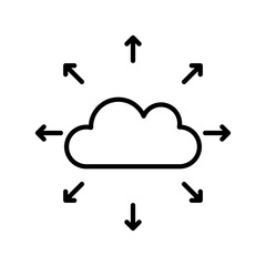 Poster - Ubiquitous computing icon flat illustration on white background..eps