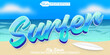 © Anka Design - Cartoon Surfer Vector Editable Text Effect Template
