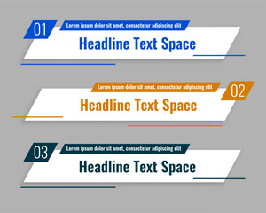 Wall Mural - modern infographic lower third broadcast template for presentation