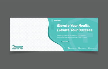 Wall Mural - healthcare medical theme linkedin cover social media banner