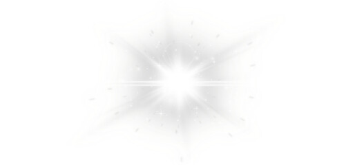 Canvas Print - beautiful white sparks glitter special light element