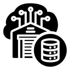 Wall Mural - Data Warehousing Icon