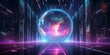 © Lucky Ai - Metaverse digital world cyber space background, neon colorful global world in cyber space, future energy power technology and internet connection concept Ai generated