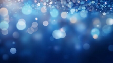 Poster - Generative AI : Abstract blurred soft focus bokeh of bright pastel Navy Blue and Silver color background concept, copy space, Vector illustration