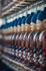 Sticker - Details of ShanYin - Benevolent Voice Pavilion in Yong'an Temple of Eternal Peace in Beihai Park, Beijing, China