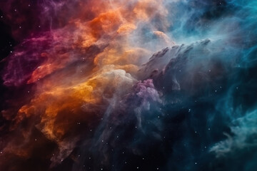 Poster - Abstract cosmic background, created with Generative AI technology