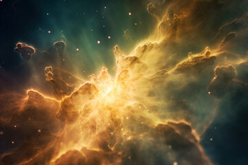 Poster - Abstract cosmic background, created with Generative AI technology