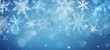 Winter weather snow snowy, chrsitmas background banner greeting card - Frame made of frozen ice crystal and snowflakes and with blue sky and sunshine (Generative Ai)