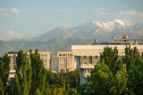 Fototapeta Uliczki - Bishkek city view to mountains. Kyrgystan. High quality photo