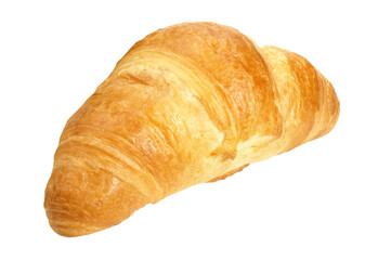 Wall Mural - Single Croissant - Transparent PNG Background