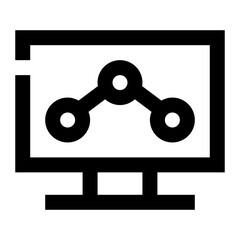 Poster - Share icon. Internet technology concept. Icon in line style