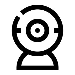 Poster - Webcam icon. Internet technology concept. Icon in line style