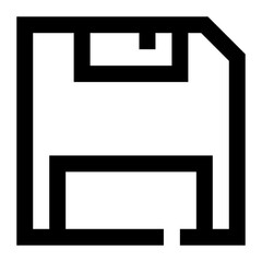 Poster - Save icon. Internet technology concept. Icon in line style