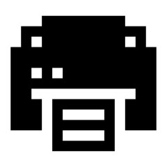 Poster - Printer icon. Internet technology concept. Icon in line style