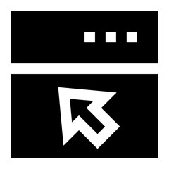 Poster - Browser icon. Internet technology concept. Icon in line style