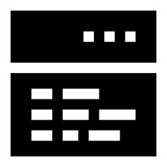 Poster - Coding icon. Internet technology concept. Icon in line style