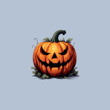 Halloween 3d Vector Illustration Of A Horror Pumpkin Head 31 October Design
